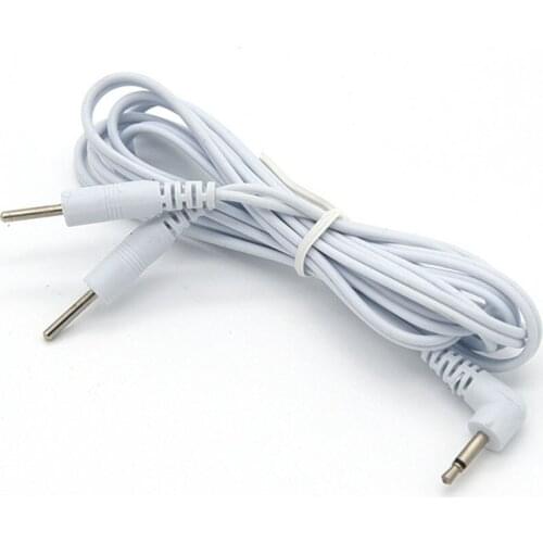 Cable007 2.35mm Type 2pcs Needle Electro Shock Cable SM Player Electric Shock Sex Toys for Adult Game Medical Themed Toys