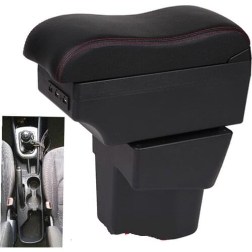 For Kia Rio car armrest box leather arm rest interior storage box car-styling center console accessories decoration 2018