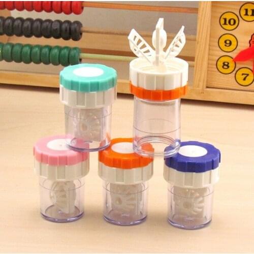 2021 Women Girls Cosmetic Contact Lenses Box Contact Lens Case for Eyes Travel Kit Holder Container Travel Accessories