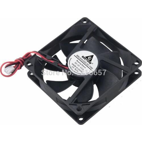 2 pieces lot Gdstime DC 12V 2Pin 0.2A 8CM 80mm x 20mm Industrial Ventilation Cooling Fan