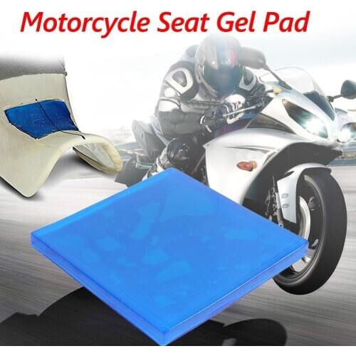 Universal Motorcycle Seat Gel Pad Spandex Cool and Refreshing Comfortable Shock Absorption DIY Gel Cushion for Motorbike