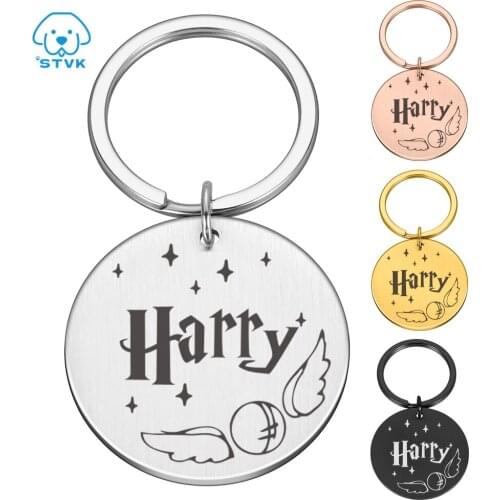Custom Dog Tag Personalized Engraved Pet Puppy Cat ID Collar Tags Stainless Steel Pet Accessories For Small Dogs Cat Pet Shop