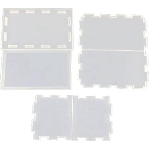 Storage Box Case Silicone Mold DIY Crystal Epoxy UV Resin Glue Molds Jewelry Gift Box Making Mould Craft