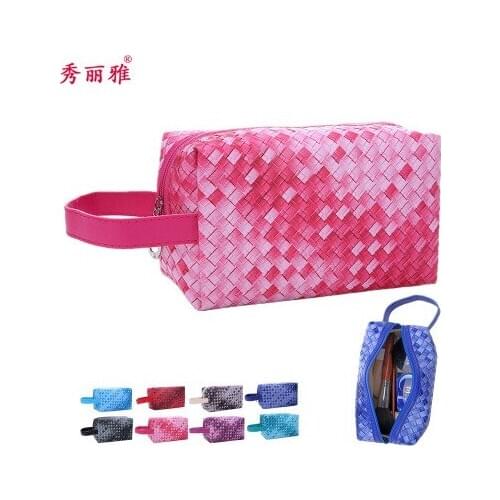 2020 new Creative woven for womens latice storage bag fashion travel cosmetic bag