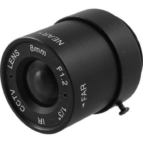 Fixed Iris Lens CS 1/3" F1.2 8.0mm cctv camera lens for CCTV cheap home surveillance system Smart security SL-8012F