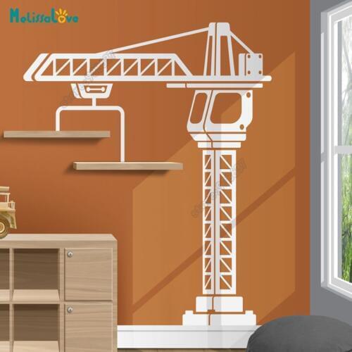 Creative Photo Frame Decoration Crane Sticker Derrick Decal Vinyl Wall Home Decor Baby Room Removable Vinyl Wall Sticker SK016
