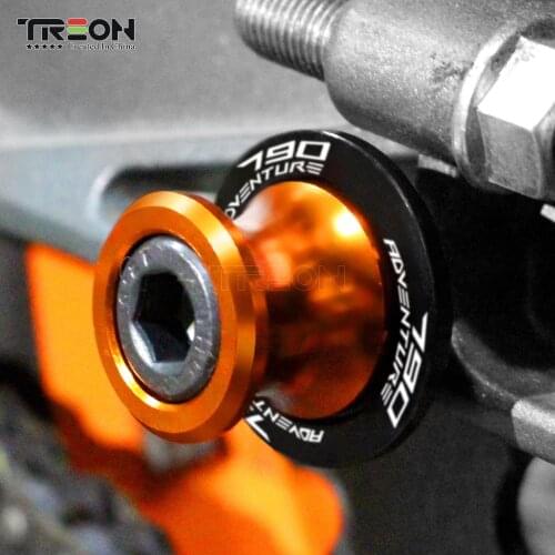 Pair For KTM 790Adventure 790 Adventure/R ADV 2019 2020 Motorcycle SwingArm Sliders Spools CNC Swing Arm Stand Screws M10