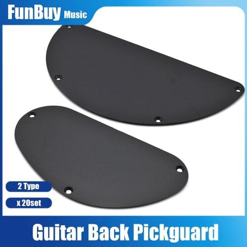 20set Electric Guitar Pickguard Cavity Cover Sand Grinding Back Plate for Guitar Bass Accessory Black