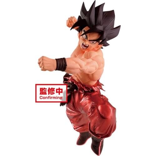 Pre-Sale Bandai Anime Dragon Ball Z Son Goku Kaioken Hand-Made Model Decoration Doll 16Cm Collectibles Model Toys Children Gift