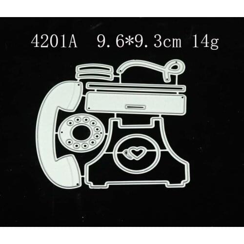 Cutting Dies Of Rectangle Telephone Landline Crop DecorLetters Lace Digital Number Scrapbooking Paper DIY Postcard Handcrafts