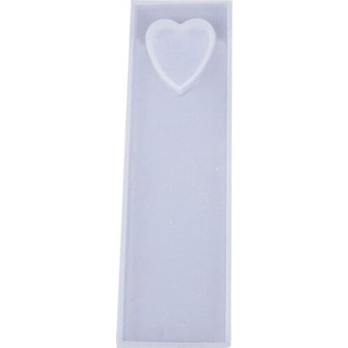 Crystal Epoxy Resin Mold Heart Shaped Box Hollow Pendant Bookmark Silicone Mould Dropshipping