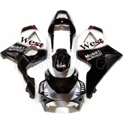 Brand new ABS fairings CBR900 CBR954 2002 2003 black white bodywork fairing kit cbr 900 954 02 03