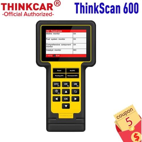 Thinkcar Thinkscan 600 ABS/SRS OBD2 Scanner TS600 oil/TPMS/EPB reset OBD2 code reader PK CR619 AL619