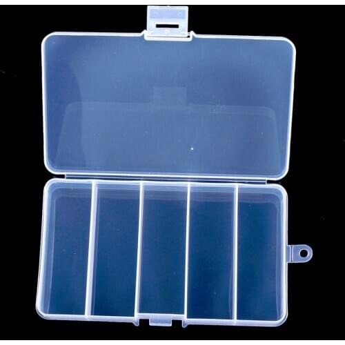Different size High Strength Plastic Fishing tackle Box with 5,8,10,15,24 Compartments convenient Fishing Lure Tackle Boxs