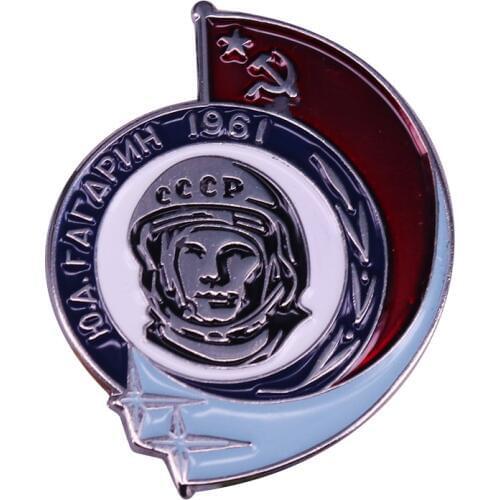 CCCP USSR Russian Yuri Alekseyevich Gagarin Badge