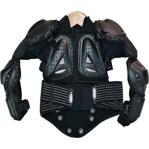 1.1-1.4cm Children Riding Protection Motorcycle Armor Vest Anti Falling Motorcross Equipment Kneepads Elbow Protection Kids AR06