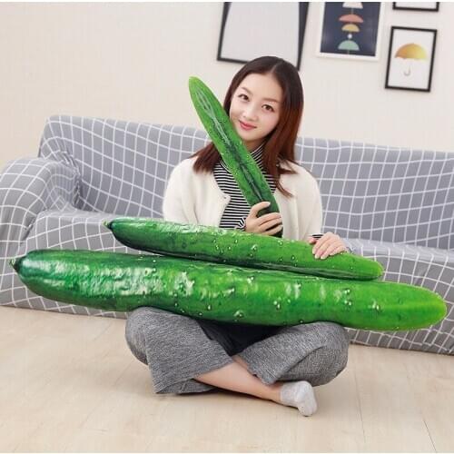 1pc 70/110cm Funny Simulation Cucumber Plush Toy Stuffed Cute Fruits Pillow Funny Kids Children Christmas Gift Doll