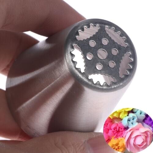 1pc Russian Tulip Icing Piping Nozzles Cake Decoration Tips Baking Pastry Tools DIY Sugarcraft Cupcake Dessert Decorators