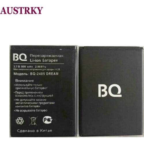 2PCS New 3.8V 800mAh BQ-2405 Battery for BQ BQS-2405/ BQ-2405 DREAM Mobile phone battery in Stock