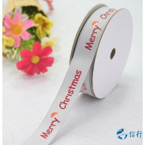 15mm width, printed chrismas ribbons Grosgrain ribbon,lace satin ribbons DIY hairbow accessories, gift package#3489