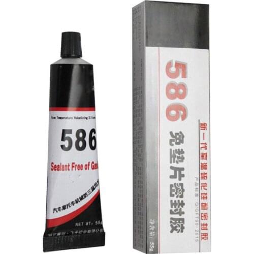 55g Car High Quality 586 Black Silicone Free-Gasket Waterproof To Oil Resist High Temperature Sealant Repairing Glue