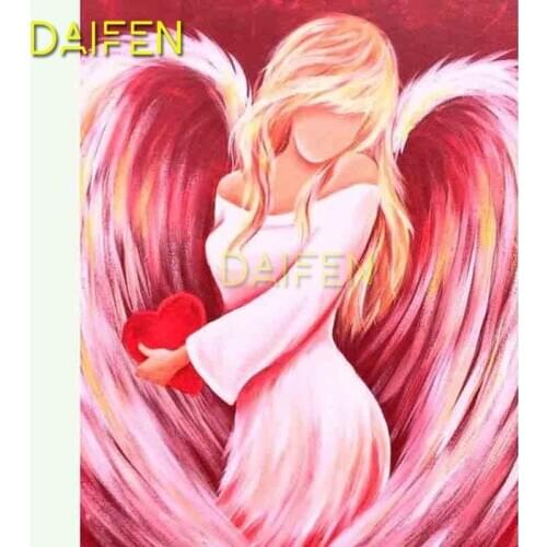 5D DIY Diamond embroidery angel Full Square Diamond painting Cross stitch angel with wings heart Full Round Diamond mosaic angel
