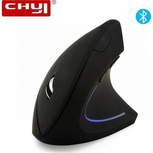 CHYI Ergonomic Vertical Bluetooth Mouse Wireless Optical Mouse 800/1200/1600DPI Adjustable 6D Gaming Mice With LED For Laptop PC