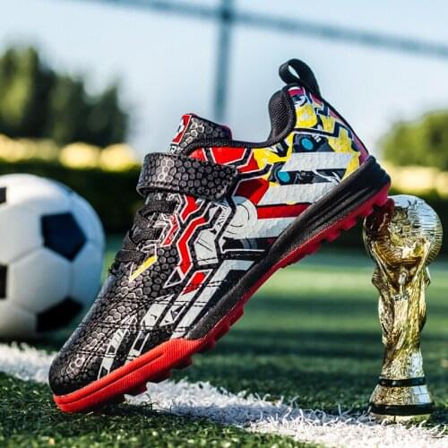 Kids Boy Girls Soccer Shoes football Shoes sneakers turf futsal original football boots Comfortable Waterproof Size 31-38