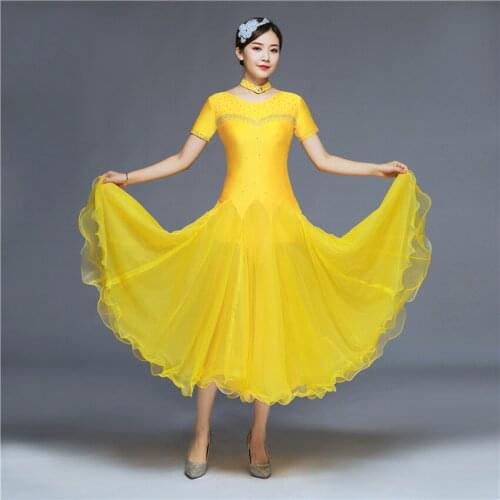 Smooth ballroom dress ballroom rumba dress waltz dance costumes foxtrot dress quickstep dress flamenco costumes dance wear blue