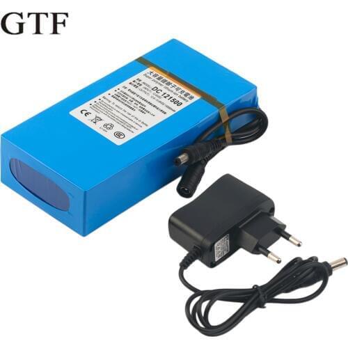 GTF DC 12V 15000mAh Powerful Rechargeable Li-ion Battery Backup Li-ion Battery For CCTV Camera Wireless Transmitter