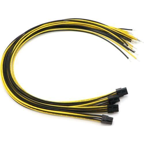 UL 1007 16AWG PCI-E 6Pin Power Supply Cable for Bitcoin Mining