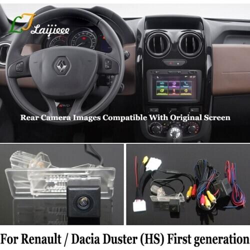 Rear View Camera For Renault Dacia Duster HS First Generation Facelift 2014~2020 / Car Reverse Camera Kits Compatible OEM Screen