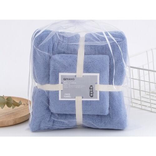 Soft Bath Towel Set Kids Face Shower Gift Towels for Guest Beach Wraps