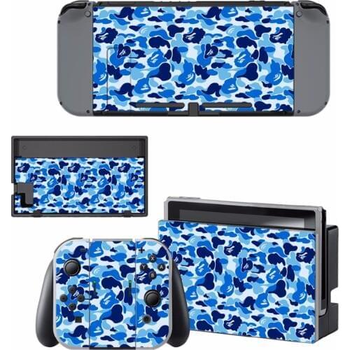 New Camouflage vinyl Decal Skin Sticker For Nintend Switch NS NX Console & Joy-con