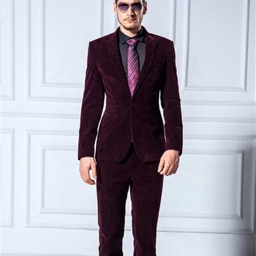 Latest Design Costume Homme Mariage Men Suits Formal Occasion Business Men Suit Prom Suits 2 Pieces Jacket +Pants