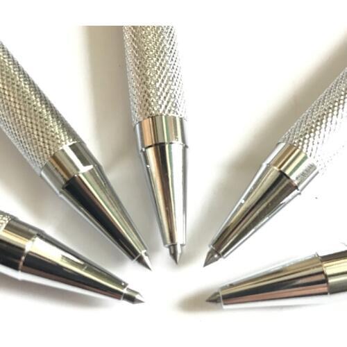 Silver Tungsten Tip Scriber Engraving Pen with Clip for Glass Ceramic Metal Sheet UD88