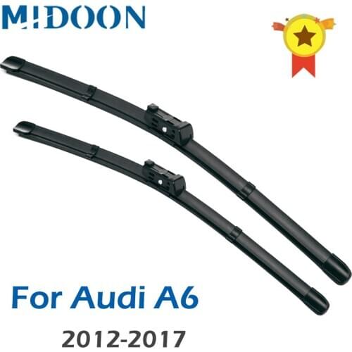 26"+21"Windshield Windscreen Wiper Blades For Audi A6 C7 Front Window Wiper 2012 2013 2014 2015 2016 2017 Bracketless