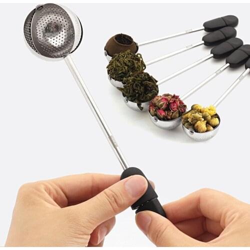 Stainless Steel Tea Infuser Sphere Mesh Tea Strainer Coffee Herb Spice Filter Diffuser Handle Tea Ball Mug Teapot Teaware