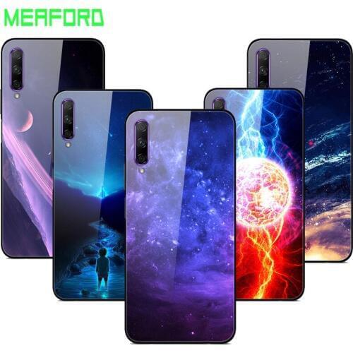 Glass Case For Huawei Nova 5T Space Hard PC Glass Case for Huawei Mate 30 Pro Honor 20 10i View 20 Play 3 8S 6C Pro 8X Max Cover