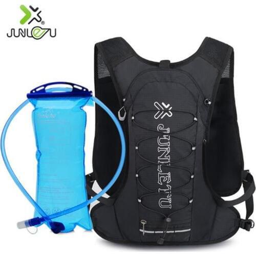 Running Marathon Bag JUNLETU 2019 Nylon Sports Bag Cycling Backpack For 2L Water Bag Outdoor Climbing Hiking Bag