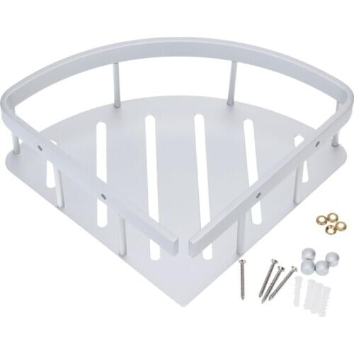 Handy Multifunctional Space-saving Wall-mounted Triangle Rack Shelf High Quality Aluminum Bathroom Corner Storage Shelf