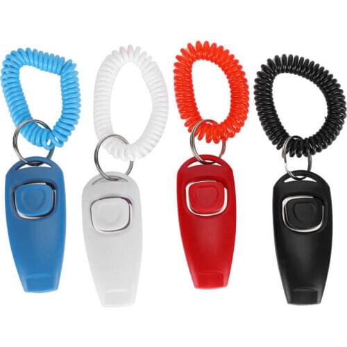 Doggy Training Clicker Ultrasonic Dog Repeller Anti-Bark 2 in 1 Pet Training Clicker and Recall Whistle Behaviour