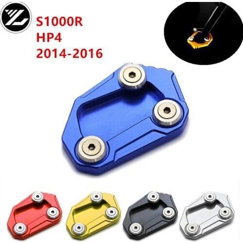 Motorcycle Side Stand Kickstand Enlarge Extension Pad for BMW S1000R HP4 2014 2015 2016