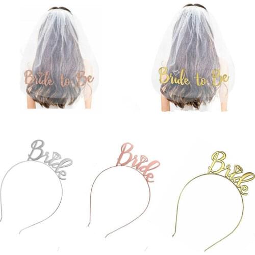 Bride To Be Veil Wedding Decoration Gift Bridal Show Decoration Wedding Party Decoration Favor Marriage Bachelorette Party-S
