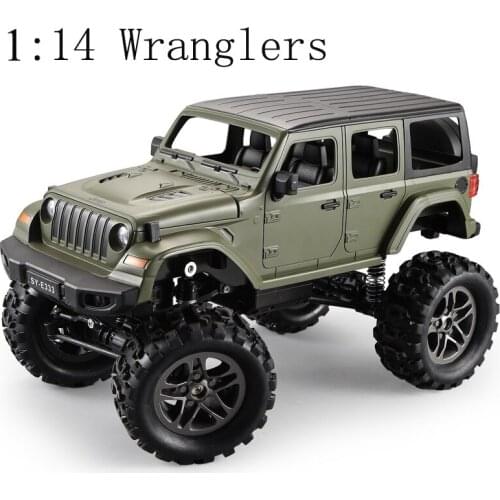 2.4G 1:14 Remote Control Four-Wheel Drive High-Speed Car Rc Climbing Car ChildrenS Toy SUV Truck Wranglers car