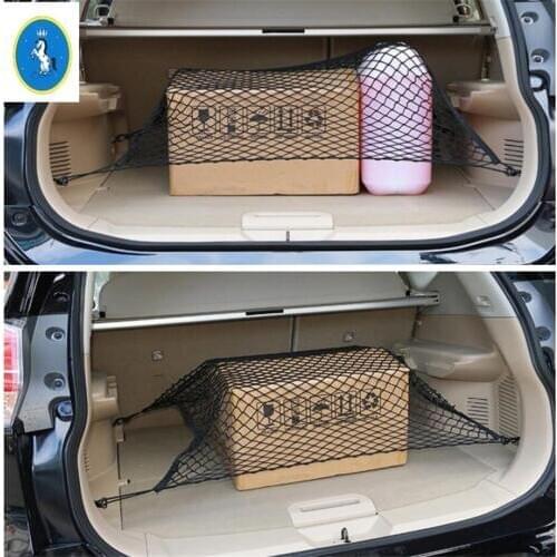 Yimaautotrims Rear Trunk Storage Cargo Luggage Elastic Mesh Net Holder Kit Fit For Nissan X-Trail X Trail T32 Rogue 2014 - 2020