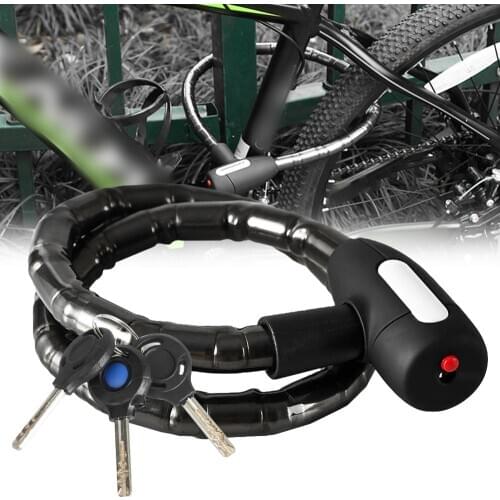 Bicycle Lock Anti-theft Cable Lock 0.85m Waterproof Cycling Motorcycle Cycle MTB Bike Security Lock with Illuminated Key