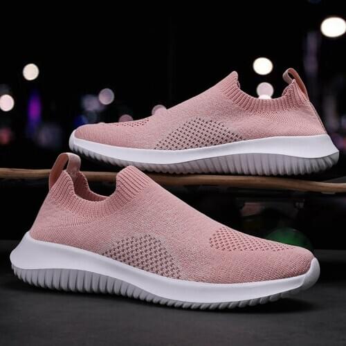 Women Flat Slip on Espadrilles Shoes Woman Super Light White Sneakers Spring Autumn Loafers Chaussures Flats Shoes Mesh Solid
