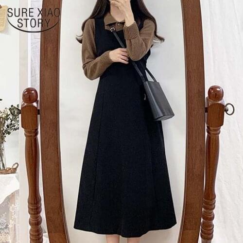 Female Solid Vintage Dress 2021 Autumn Boho Party Dress Sleeveless Bandage Women Medium-Length Dresses Long Robe Vestido 11607