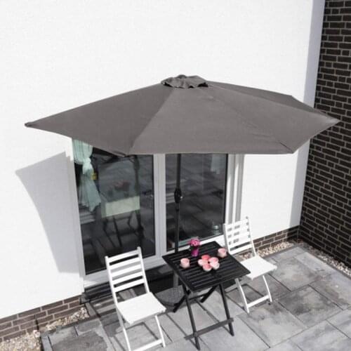 Beach Garden Parasol Outdoor Pavilion Balcony Aluminum Circular Garden Parasol Pool Anti-UV Sunshade Fast Shipping HWC
